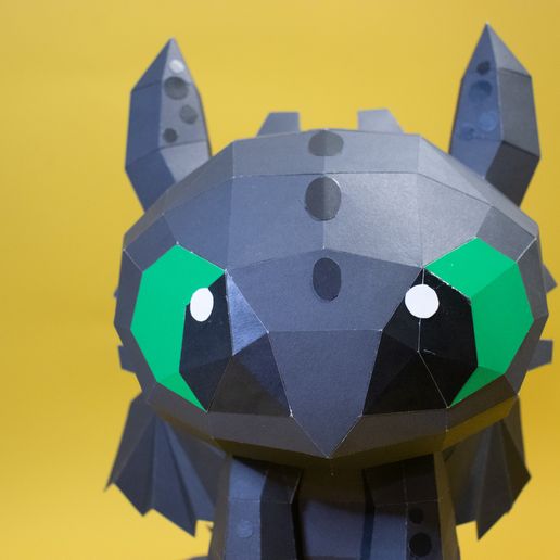 Шаблон Night Fury Papercraft - Арт и дизайн - PLA - изделие 3D-печати - фото 9