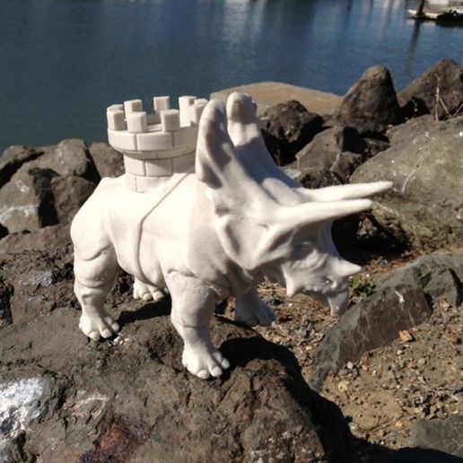 battle_dino_cults_3D_printing_3D_model_toy.jpg Военный динозавр 1