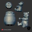 WinniePooh_Image_Gray_001_AZ3DDOJO.png.jpg Winnie-the-Pooh for 3D Printing