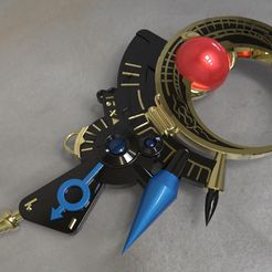 Rita_repulsa_staff1.jpg STL file Rita Repulsa Staff from mighty morphin Power Rangers・3D print design to download