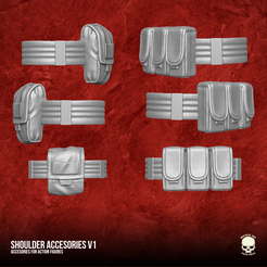 1.png Shoulder Accesories 3D printable files for Action Figures