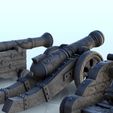 67.jpg Set of three modern cannons and bombards 3 - Hobbit Dark Age Medieval terrain