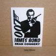 james-bond-007-sean-connery-agente-especial-letrero-cartel-vintage.jpg James Bond, Sean Connery, agent, 007, special, sign, poster, logo, print3D, movie, film, film, movie