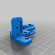 cablerelief-bltouch-recess.png Ender 3 Hotend Cable Strain Relief/Recessed Nut BLTouch Mount