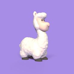 Cod117-Cartoon-Llama-2.jpeg 3D file Cartoon Llama・3D printable model to download