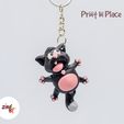 2.jpg Naughty Cat Flexi Schlüsselanhänger - Print In Place