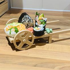 F771C0F0-1F9D-4EC3-B698-A83F5FF61E91.jpeg Fichier 3D Assiette à chariot en bois pour sushi・Design imprimable en 3D à télécharger, lazybear3d
