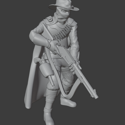 Bandit-2.png Wild West gunslinger bandit with lever action rifle