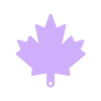 leaf keyring full.stl leaf keychain | canada keychain