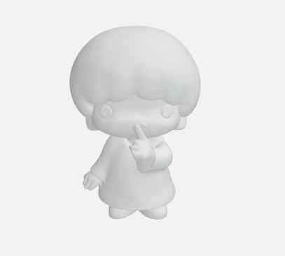 kiki ⭐ Kiki - Gentle Blue-Haired Star Boy in White Tunic・ OBJ