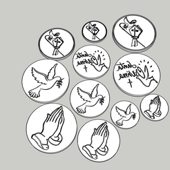 kit-ceresima.png STL file Kit cresima christing confirmation comunion cookie stamp embossed cake design decoration party boy girl cute baby・3D printable model to download