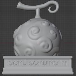 STL file GOMU GOMU NO MI / Hito Hito NO MI, MODEL: NIKA - ONE PIECE DEVIL  FRUIT 😈・3D printable model to download・Cults