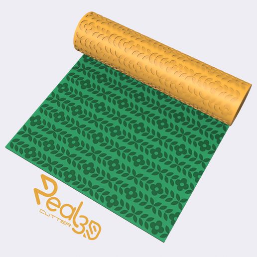 Rollerball Flowers and leaves 3D model