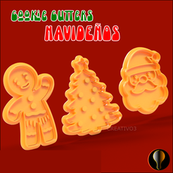 CC-Navideños12.png Jengi, Santa, Tree Christmas Cookie Cutters