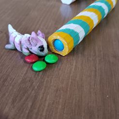 BÉBÉ AXOLOTL ARTICULÉ - EMPREINTE EN PLACE - SANS SUPPORT