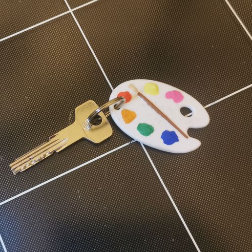 Painter's Palette Key Holder 3D model