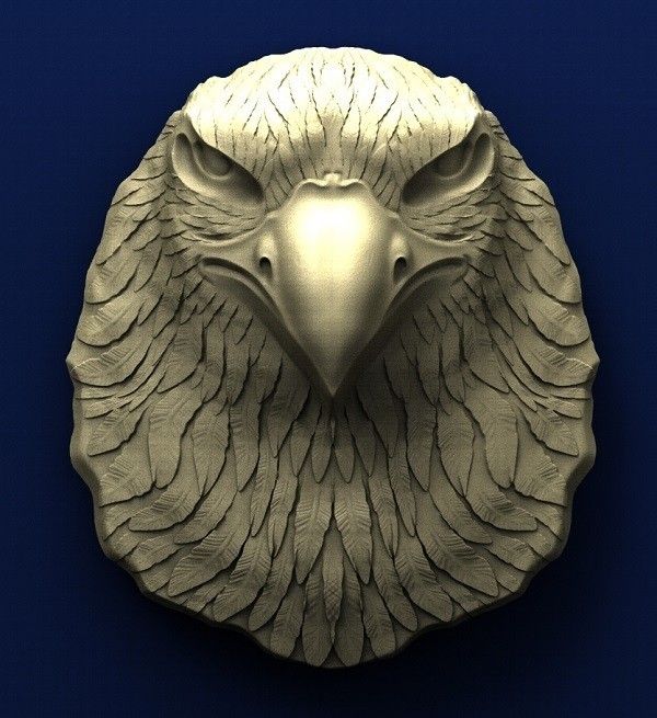 A011. Eagle Head.jpg Fichier STL gratuit Tête d'aigle・Modèle pour imprimante 3D à télécharger, stl3dmodel