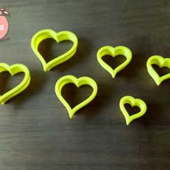 1-Heart.jpg Файл STL Ножницы для вырезания сердец・Шаблон для 3D-печати для загрузки