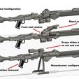 0c106dd7-5b76-4f85-987f-a38dc788d1f7.jpg Sharpshooter mode and mid transformation versions Star Wars DC15 A rifle with enhanced detail for 1:12 , 1:6 and 1:1 figures and cosplay
