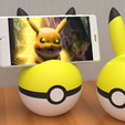 pikaball-feature-me-please-cover-ready.png PikaBall Phone Holder: Pikachu Pokeball Design