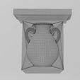 wf1.jpg Neoclassical urn corbel and bracket 3D print model