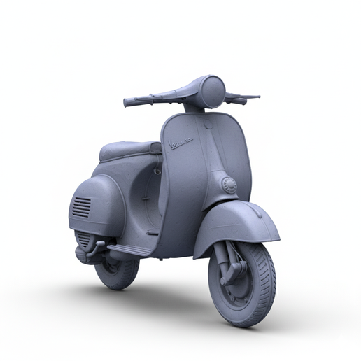 Vespa PX sport bike STL, collectible motorcycle STL, street bike STL, garage diorama motorcycle, motorcycle RC scale, touring motorcycle STL, inline 4 motorcycle STL, motorcycle lift STL, retro motorcycle STL, V-twin motorcycle STL, 1:12 motorcycle, post