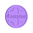 Compton-Mat-Big.stl Compton Beer Mat / Drinks Coaster