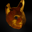 4.png Cat Cosplay Face Mask 3D print model