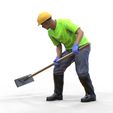 Co-c1.50.149.jpg N10 Construction worker with shovel, troweling tool and helmet