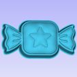 293967421_1105239517007828_3849311842254413191_n.jpg Wrapped Candy Star Solid Relief Model for Vacuum forming molds, silicone molds, bath bombs, soaps ect.