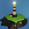 front.png Lighthouse Low Poly