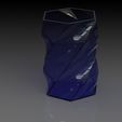 Vase low poly.JPG Low Polygon Vase 160mm tall