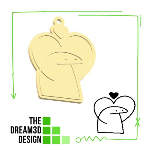 LOVE U KEYCHAIN/ KEYCHAIN 3D model