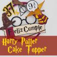 sdgsgsg.jpg HARRY POTTER Cake Topper -whole model and parts to assemble-.