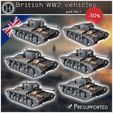 HM-WX-P07-Panzer-IV-variants-pack-No.-3.jpg British WW2 vehicles pack No. 1 (Valentines infantry tanks) - UK United WW2 Kingdom British England Army Western Front Normandy Africa Bulge WWII D-Day