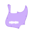 JB-pickguard.stl Fender Jazz Bass Pickguard - 1:1 Scale STL / CNC & 3D Printable Template