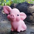 AirBrush_20220913155142.jpg Penny Pig, Cute Piglet Statue, Kid's Farm Toy Animal, toy pig, cute pig