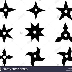 estrellas ninjas.jpg OBJ file shurikens pack・Model to download and 3D print