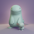 wooper-line-render.png Pokemon - Wooper and Quagsire
