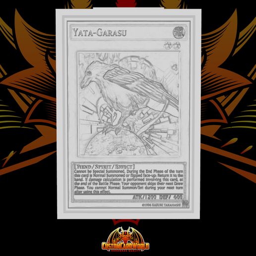 yatagarasu yugioh card Yugioh Yata Garasu LOD-000 1st Edition Secret Rare BGS 9 Mint main image 1