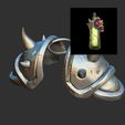 wowshoulderandsticker.jpg Horde Whiskey Bottle Shoulder Armor