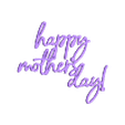 HappyMothersDay.stl Happy Mother's Day Gift Tag