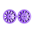 Wheel04.STL Scale wheels and tires for ESM P-51 Mustang
