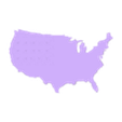 USA_MAP_MFactory33.STL United States  Map & Flag Souvenir