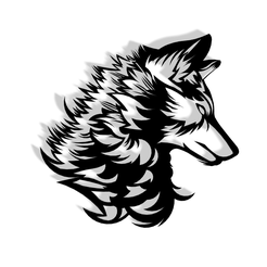 Wall-art-Lobo-v4.png STL file WALL ART WOLF / DECORATIVE WALL SCULPTURE OF A WOLF・3D printable model to download