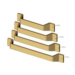 Montclair-minimalist-modern-brass-cabinet-drawer-handles-pulls-size80to150mm-00.jpg STL file Cabinet drawer handle and pull N003 miniset 3D print model・3D printable model to download, RachidSW