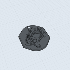 5C853A04-5006-44F2-80FA-BFA31F99A222.png Free 3D file Viking Dragon Pendant・3D printer design to download