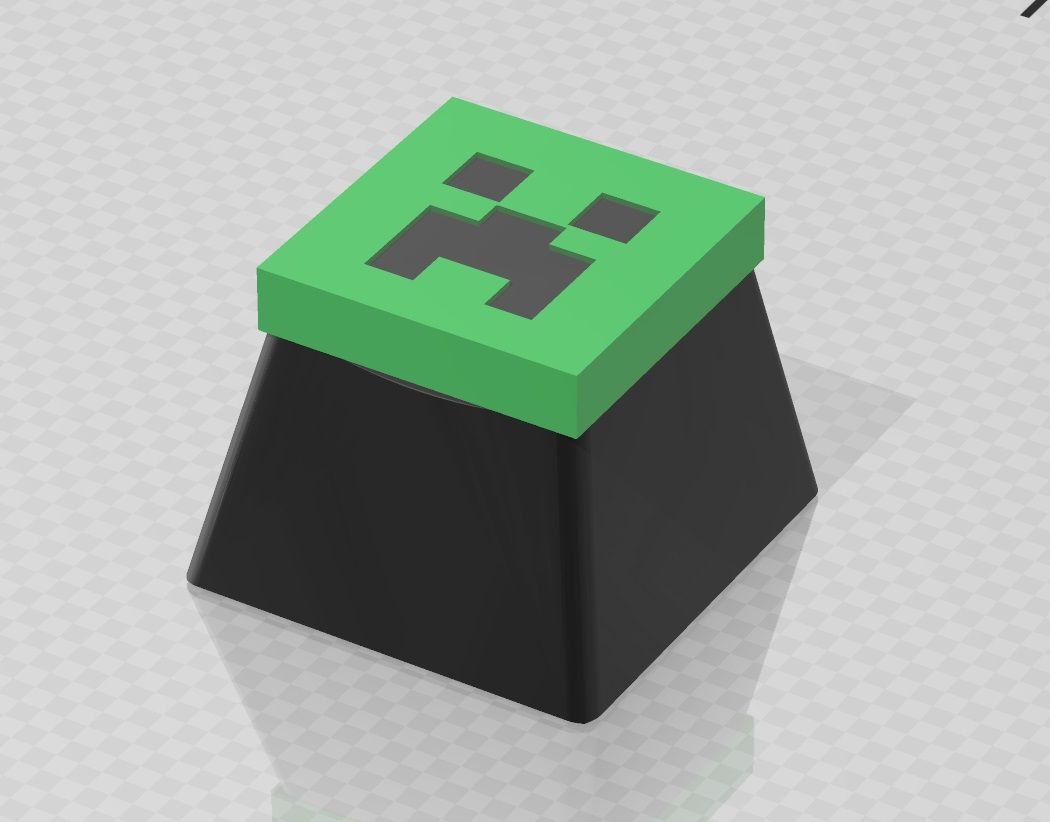 STL file KEYCAP MINECRAFT MINECRAFT CREEPER KEY・3D printer model to