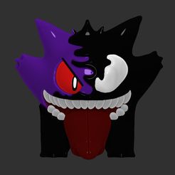 Gengarito-front.jpg Fichier STL Pokemon - Gengar (VENOM)・Design pour imprimante 3D à télécharger