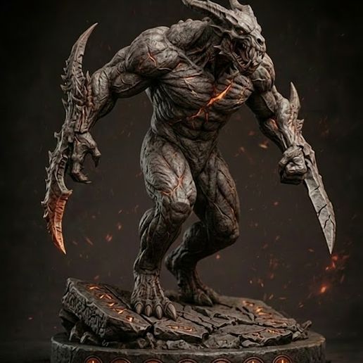 Threxar the Fleshforged Blades – Demon Assassin STL